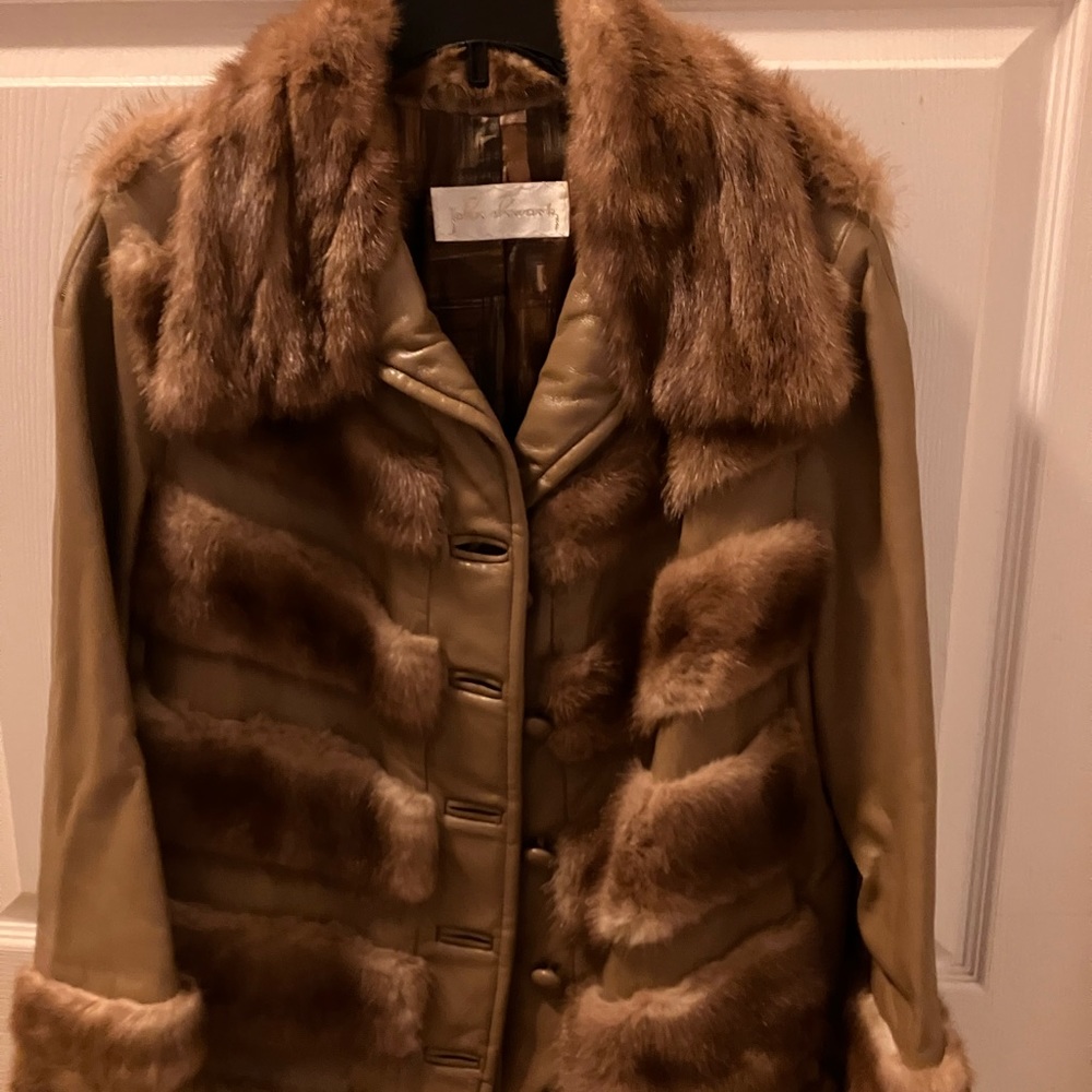 Mink / leather , Taylor made in NY